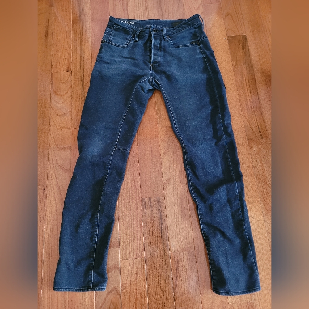 Authentic Vintage G-Star Raw Dark Men Jeans 30x34 A Crotch Varsity 3D Tapered